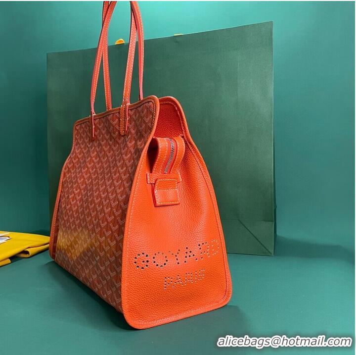 Crafted Goyard Original Sac Hardy Tote Bag 8955 Orange