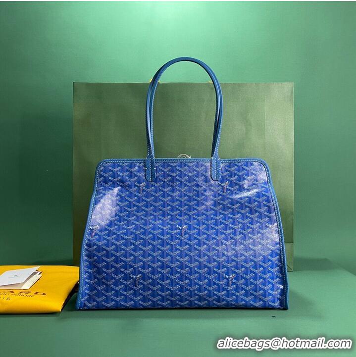 Low Cost Goyard Original Sac Hardy Tote Bag 8955 Light Blue