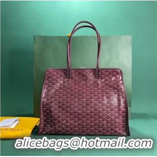 Super Quality Goyard Original Sac Hardy Tote Bag 8955 Burgundy