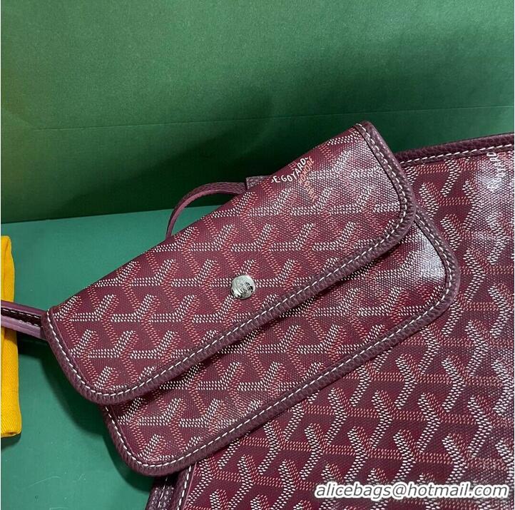 Super Quality Goyard Original Sac Hardy Tote Bag 8955 Burgundy