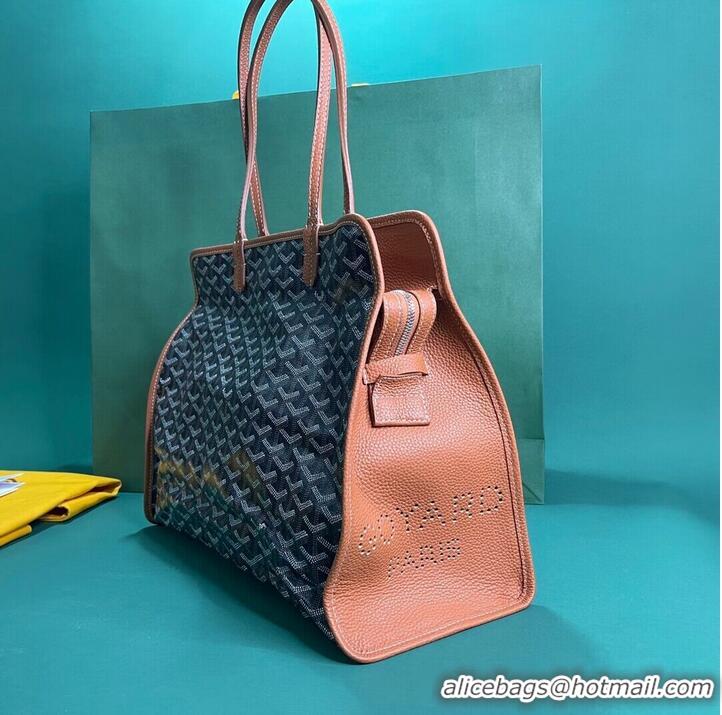 Top Sell Goyard Original Sac Hardy Bag 8955 Black And Tan