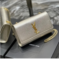 Inexpensive SAINT LAURENT KATE CHAIN WALLET 742833 Light gold