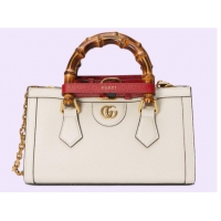 Famous Brand GUCCI DIANA SMALL SHOULDER BAG 735153 White