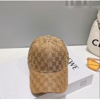 Trendy Design Gucci GG Canvas Baseball Hat with Crystals 0628 Beige 2023