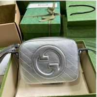 Low Cost GUCCI BLONDIE SMALL SHOULDER BAG 742360 Silver