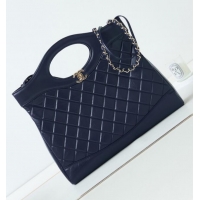 Super Quality CHANEL 31 LARGE SHOPPING BAG AS1010 dark blue