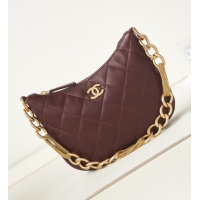 Buy Inexpensive CHANEL HOBO HANDBAG AS4220 Wine