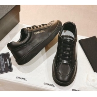 Sumptuous Chanel Calfskin Sneakers G45085 Black 619137