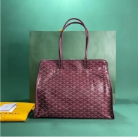 Super Quality Goyard Original Sac Hardy Tote Bag 8955 Burgundy