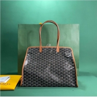 Top Sell Goyard Original Sac Hardy Bag 8955 Black And Tan