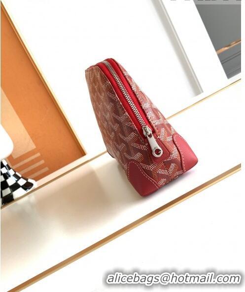 Buy Inexpensive Goyard Vendôme Cosmetic Pouch G2611 Red 2023