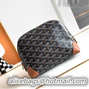 Super Quality Goyard Vendôme Cosmetic Pouch G2611 Black/Brown 2023