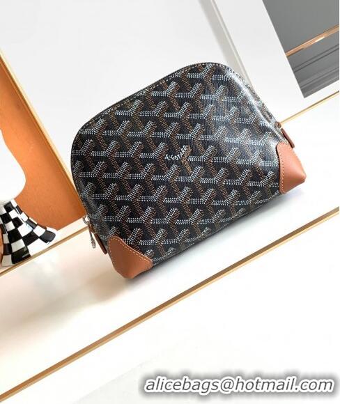 Super Quality Goyard Vendôme Cosmetic Pouch G2611 Black/Brown 2023