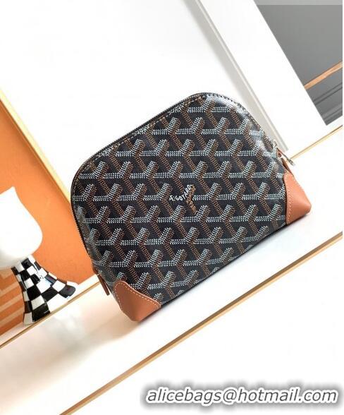 Super Quality Goyard Vendôme Cosmetic Pouch G2611 Black/Brown 2023