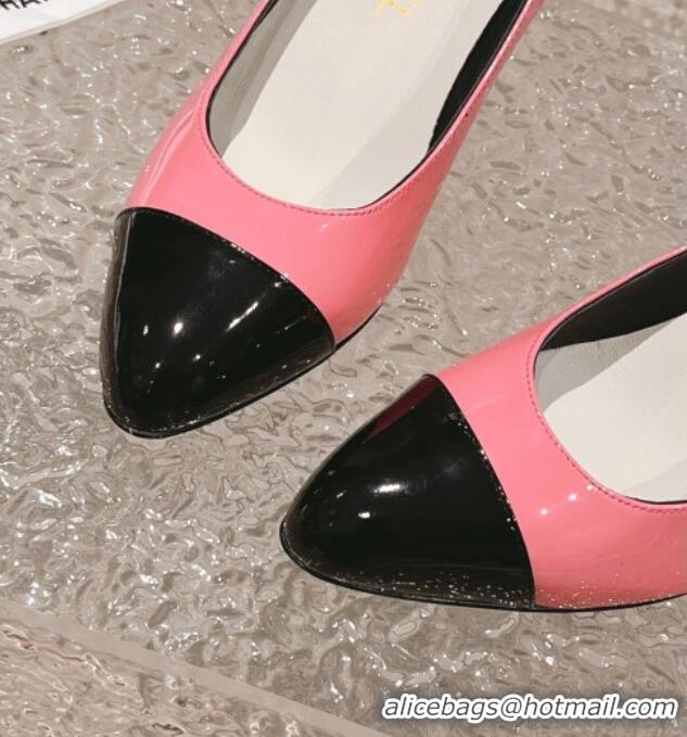 Grade Chanel Patent Calfskin Pumps 6.5cm in Patent Leather G45053 Pink