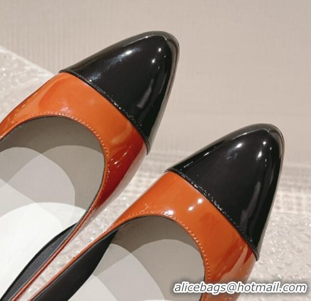 Stylish Chanel Patent Calfskin Pumps 6.5cm in Patent Leather G45053 Orange