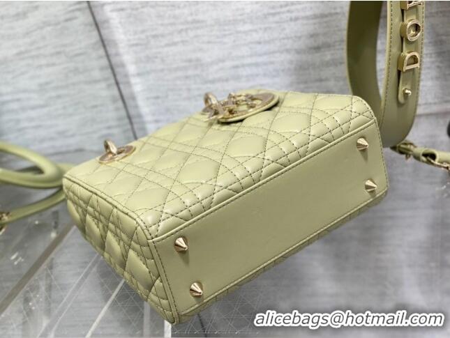 Super Quality Dior Small Lady Dior My ABCDior Bag in Cannage Lambskin CD6901 Green 2023