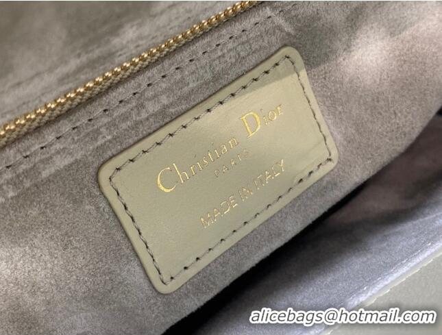 Super Quality Dior Small Lady Dior My ABCDior Bag in Cannage Lambskin CD6901 Green 2023