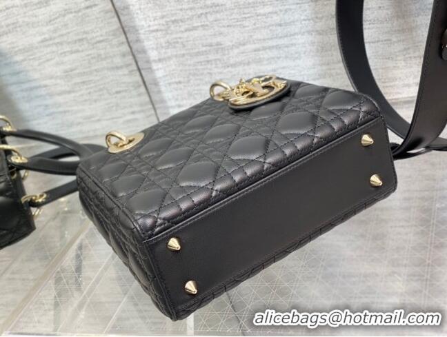 Promotional Dior Small Lady Dior My ABCDior Bag in Cannage Lambskin CD6901 Black 2023