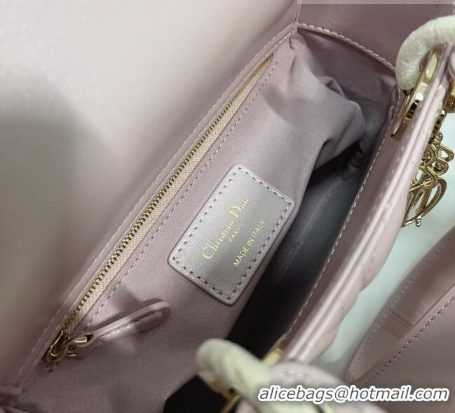 Top Quality Dior Small Lady Dior My ABCDior Bag in Cannage Lambskin CD6901 Pearl Pink 2023