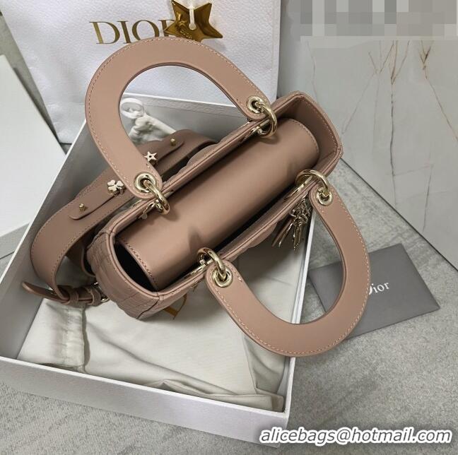 Reasonable Price Dior Small Lady Dior My ABCDior Bag in Cannage Lambskin CD6901 Nude Pink 2023