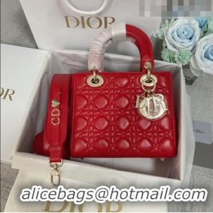 Trendy Design Dior Small Lady Dior My ABCDior Bag in Cannage Lambskin CD6901 Red 2023