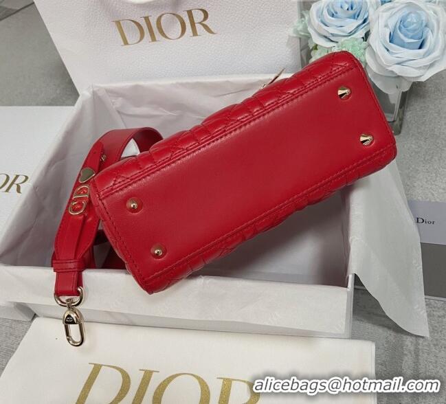 Trendy Design Dior Small Lady Dior My ABCDior Bag in Cannage Lambskin CD6901 Red 2023