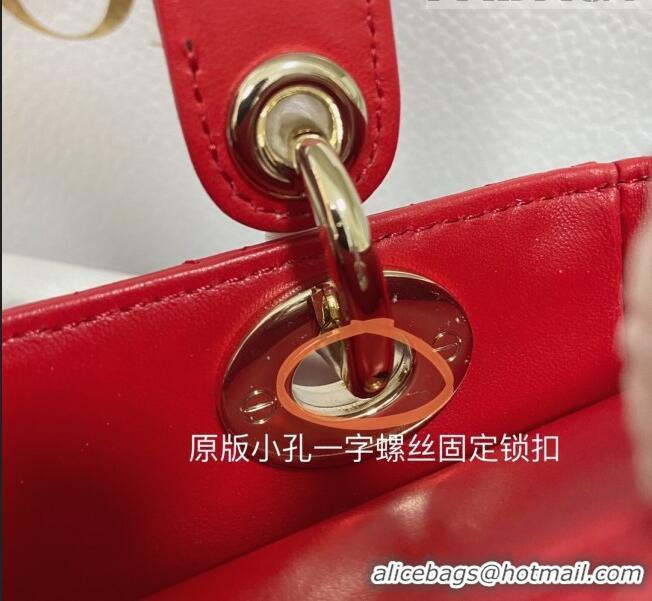 Trendy Design Dior Small Lady Dior My ABCDior Bag in Cannage Lambskin CD6901 Red 2023