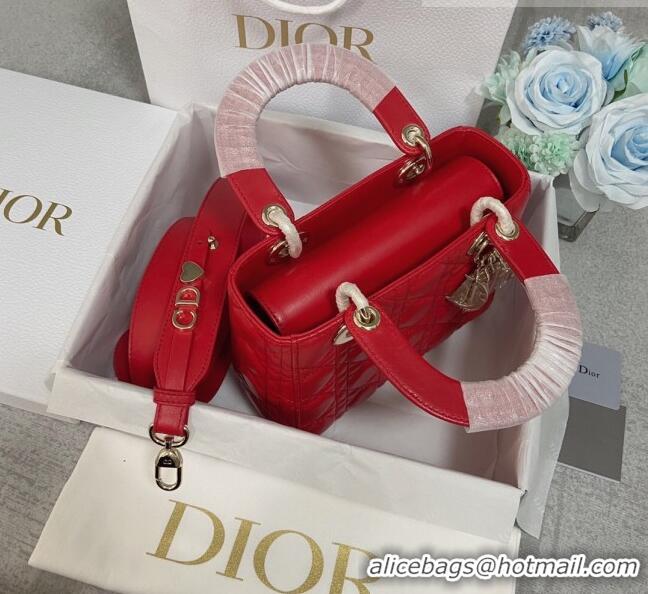 Trendy Design Dior Small Lady Dior My ABCDior Bag in Cannage Lambskin CD6901 Red 2023