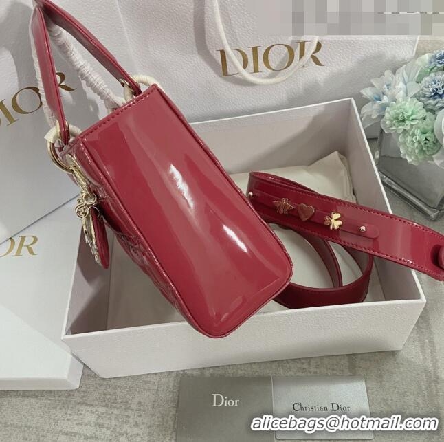 Traditional Specials Dior Small Lady Dior My ABCDior Bag in Patent Leather CD6902 Pink 2023