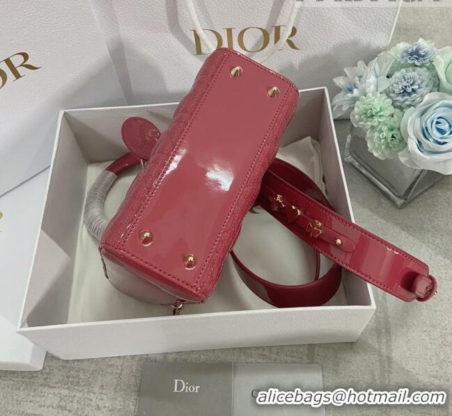 Traditional Specials Dior Small Lady Dior My ABCDior Bag in Patent Leather CD6902 Pink 2023