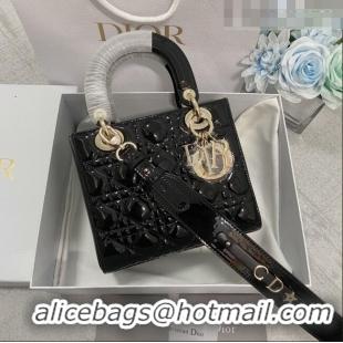 Buy Fashionable Dior Small Lady Dior My ABCDior Bag in Patent Leather CD6902 Black 2023