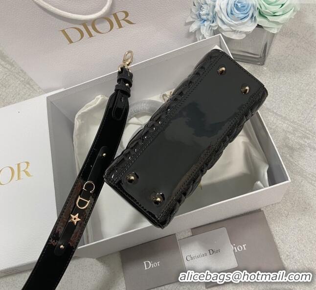 Buy Fashionable Dior Small Lady Dior My ABCDior Bag in Patent Leather CD6902 Black 2023