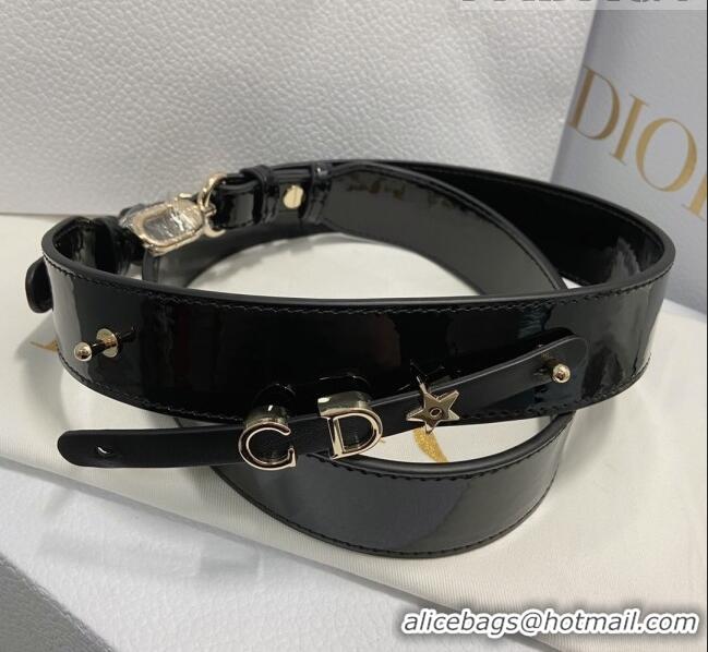 Buy Fashionable Dior Small Lady Dior My ABCDior Bag in Patent Leather CD6902 Black 2023