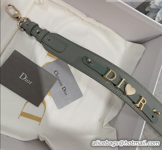 Good Taste Dior Small Lady Dior My ABCDior Bag in Patent Leather CD6902 Stone Grey 2023