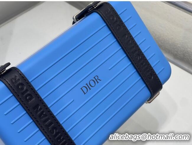 Low Cost Dior x Rimowa Personal Clutch CD1401 Blue 2023