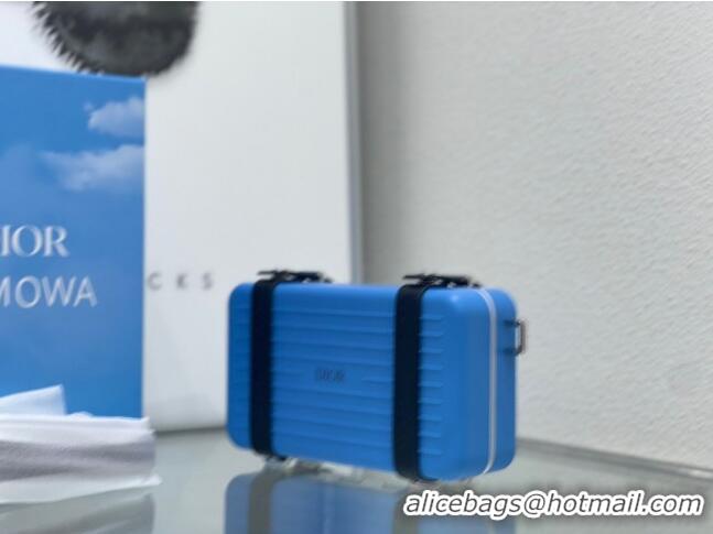 Low Cost Dior x Rimowa Personal Clutch CD1401 Blue 2023