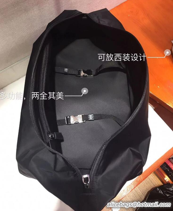 Best Grade Prada Re-Nylon And Saffiano Leather Backpack 2VZ028 Black