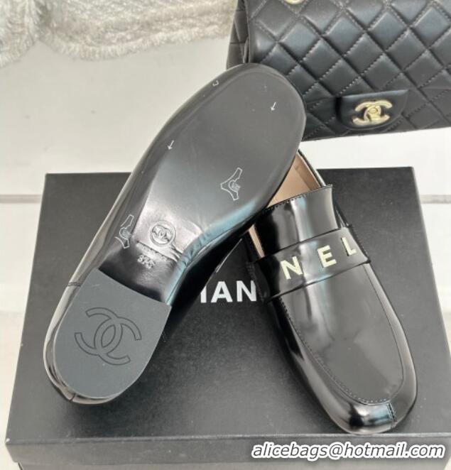 Grade Quality Chanel Calfskin Loafers 3cm Black 801064