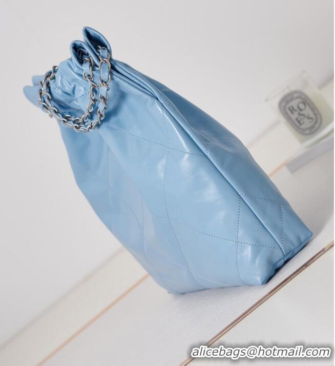 Popular Style CHANEL 22 HANDBAG AS3260 Blue