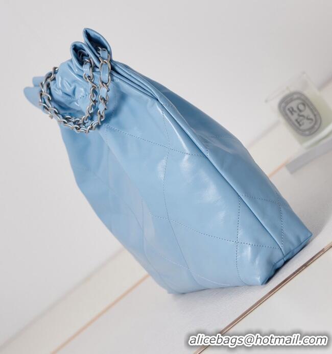 Popular Style CHANEL 22 HANDBAG AS3260 Blue