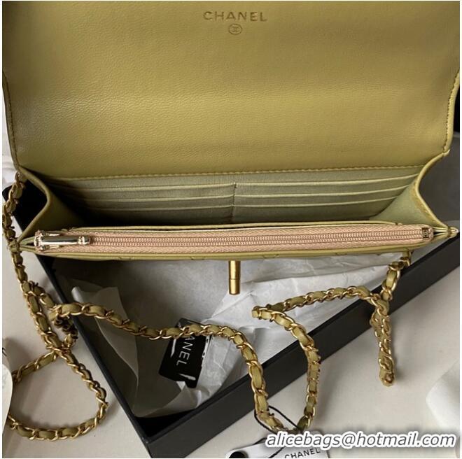 Low Cost Chanel MINI FLAP BAG AP3424 Green