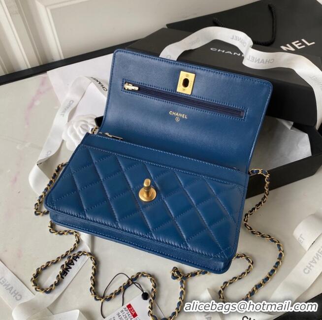 Top Quality Chanel MINI FLAP BAG AP3424 blue