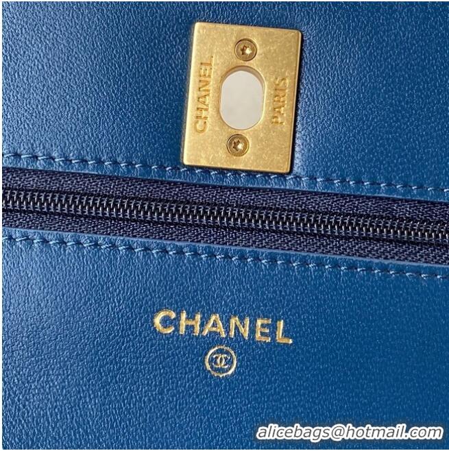 Top Quality Chanel MINI FLAP BAG AP3424 blue