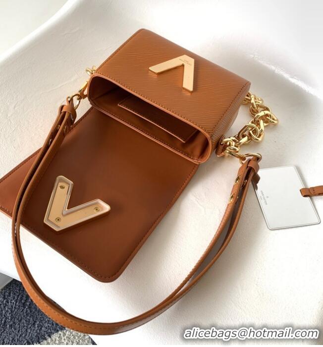 Top Quality Louis Vuitton Twist Lock XL M22297 Gold Miel Brown