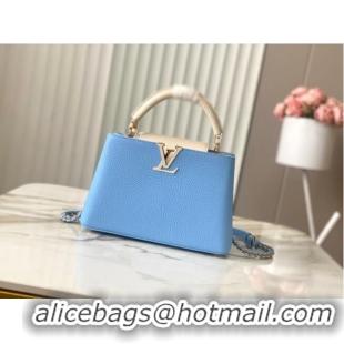 Inexpensive Louis Vuitton Capucines BB M21887 Provence Blue