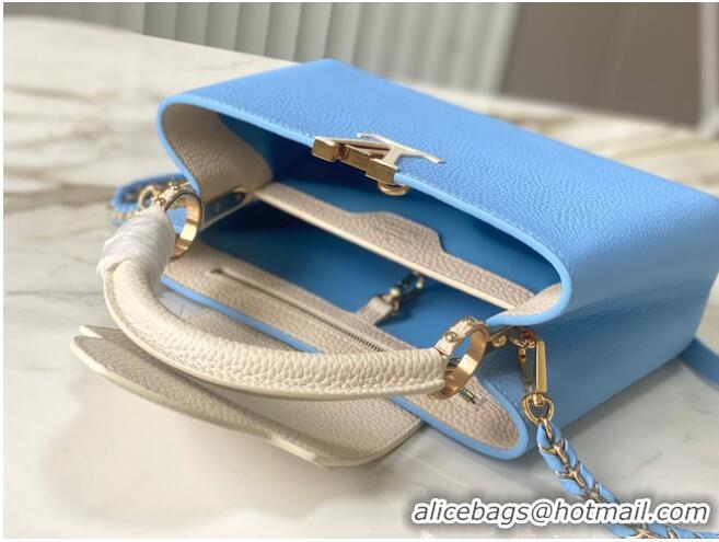 Inexpensive Louis Vuitton Capucines BB M21887 Provence Blue