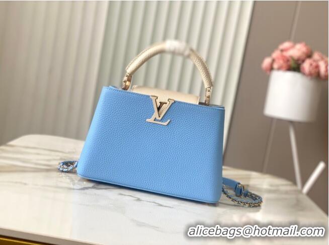 Inexpensive Louis Vuitton Capucines BB M21887 Provence Blue