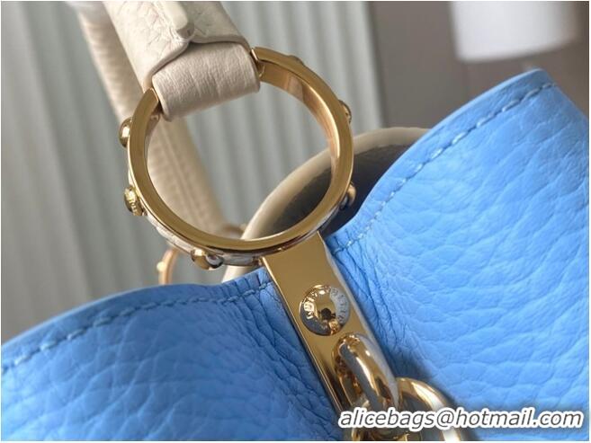 Inexpensive Louis Vuitton Capucines BB M21887 Provence Blue