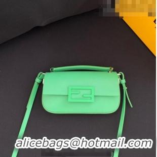 Buy Fashionable Fendi Baguette Bag Phone in Calf Leather 37390 Green 2023